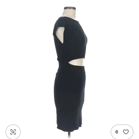 Wilfred Elegant Black Cutout Dress - Picture 3 of 4
